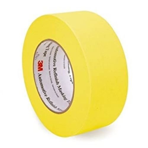 3M™ 06656 2.0" Yellow Automotive Masking Tape, Case of 24 - VirtuColor Supply