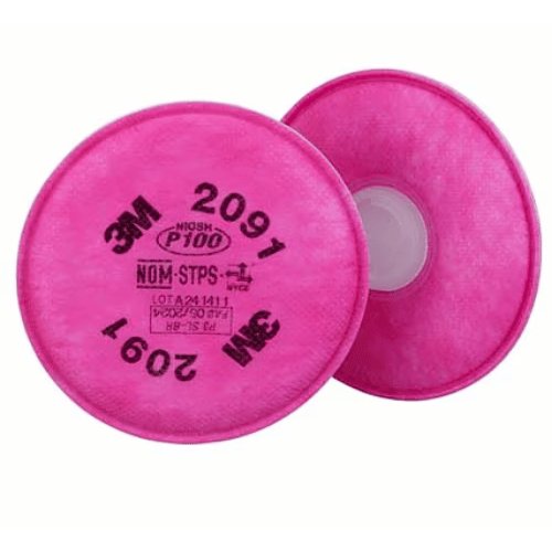 3M 07000 2091 Pink Particulate Filter, Pack of 2 - VirtuColor Supply