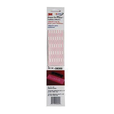 3M™ 08069 Transfer Press - In - Place Emblem Adhesive, 2 x 12 in, 10 pc - VirtuColor Supply