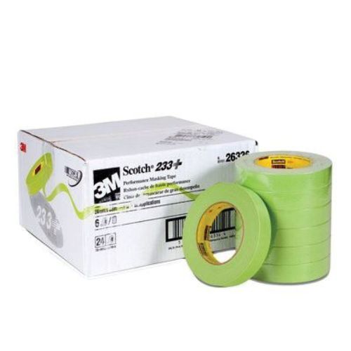 3M 26336 1.0" (24 mm) Green Automotive Masking Tape, Case of 24