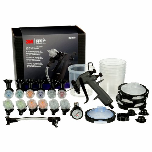 3M 26878 Industrial Pressure - Feed Spray Gun with Heads and Whip - VirtuColor Supply