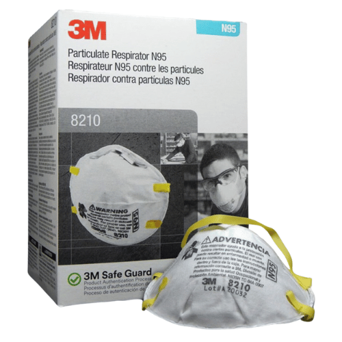 3M 46457 N95 Particulate Respirator 8210, Box of 20