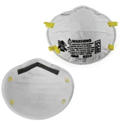 3M 46457 N95 Particulate Respirator 8210, Box of 20 - VirtuColor Supply