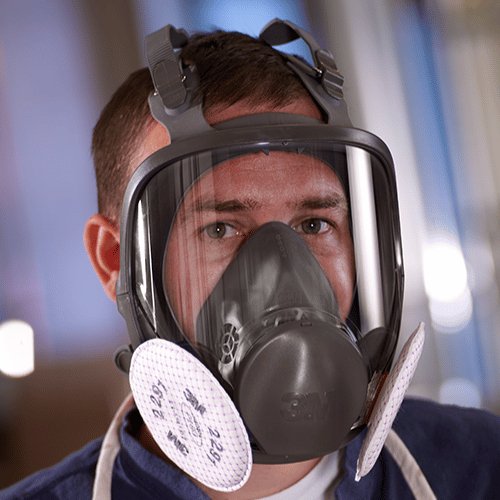 3M™ 54159 6000 Series Full - Face Respirator, Large, NIOSH Approved - VirtuColor Supply