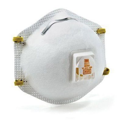 3M™ 54343 Molded Cup Particulate Respirator, Box of 10 - VirtuColor Supply