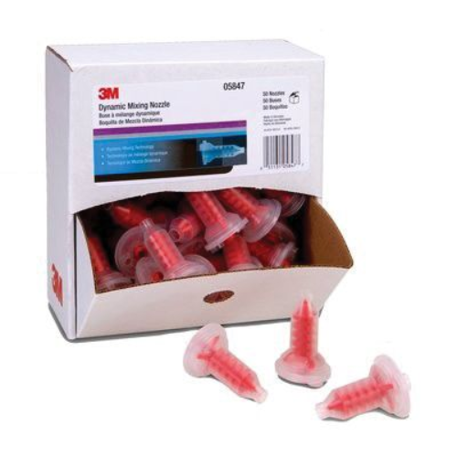 3M 5847 Red Mixing Nozzle for DMS, 50 per Box