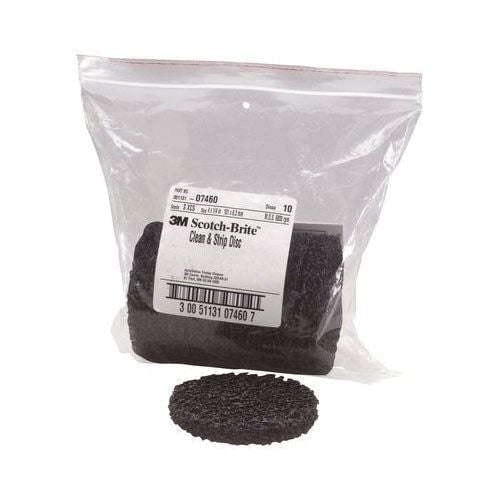 Scotch-Brite™ 07460 4" Black Non-Woven Clean and Strip Disc, Box of 10