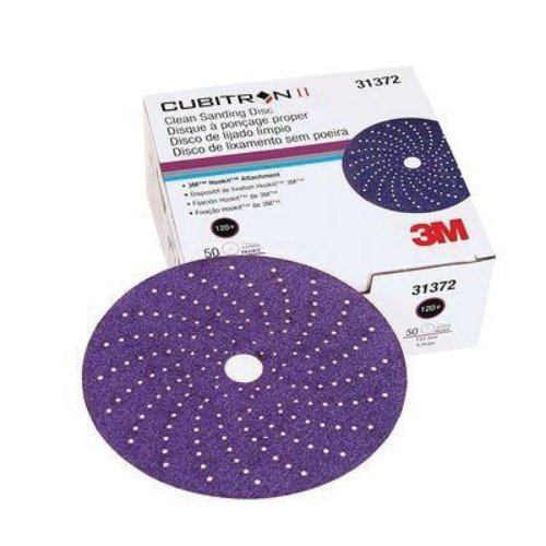 3M Cubitron II 120+ Grit 6" Purple Sanding Disc #31372, Box of 50 - VirtuColor Supply