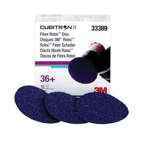 3M Cubitron II 3" 36 Grit Quick - Change Grinding Disc #33389, Box of 15 - VirtuColor Supply