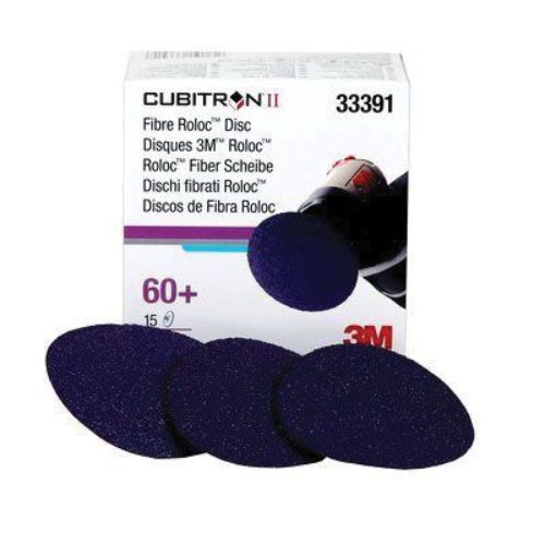 3M Cubitron II 3" 60 Grit Quick - Change Grinding Disc #33391, Box of 15 - VirtuColor Supply