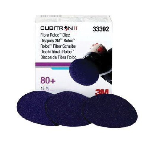 3M Cubitron II 3" 80 Grit Quick - Change Grinding Disc #33392, Box of 15 - VirtuColor Supply