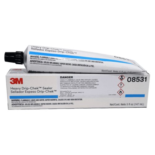 3M Drip - Chek 08531 Gray Heavy Based Seam Sealer, 5 oz Tube - VirtuColor Supply