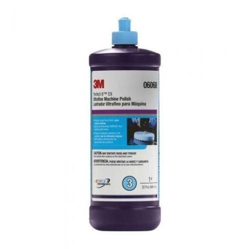 3M Perfect-It 06068 EX Ultrafine Blue Machine Polish, Quart