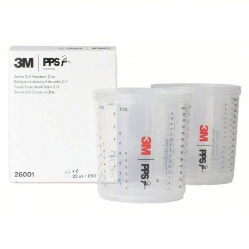 3M PPS 2.0 26001 22 oz Standard Hard Cup, 2 pk - VirtuColor Supply