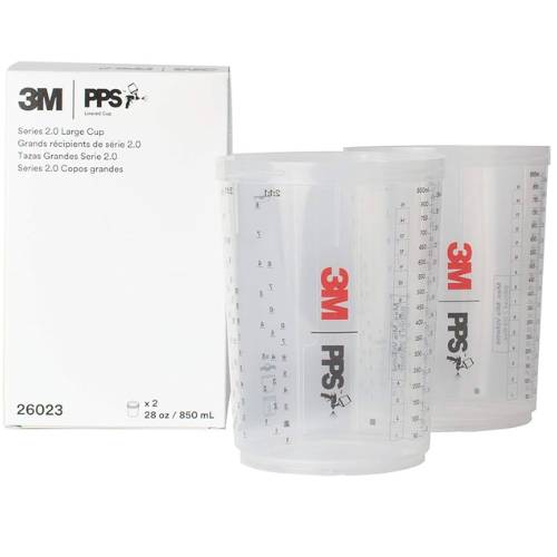 3M PPS 2.0 26023 28 oz Large Hard Cup, 2 pk - VirtuColor Supply