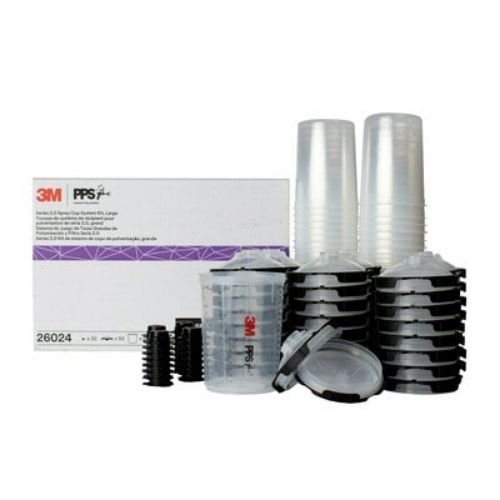 3M™ PPS™ 2.0 28 oz Large Lid and Liner Kit, 26024, 200 Micron Filter - VirtuColor Supply