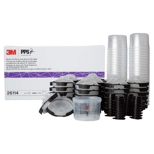 3M™ PPS™ 2.0 6.8 oz Mini Lid and Liner Kit, 26114, 200 Micron Filter - VirtuColor Supply