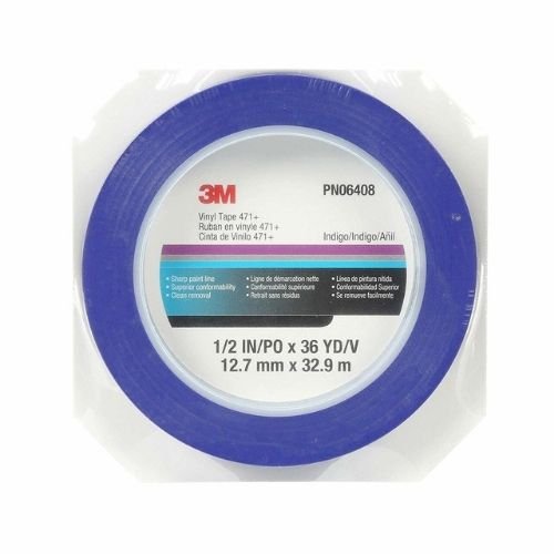 3M Scotch 1/2 in Fine Line Purple Masking Tape #06408, 36 yd Roll - VirtuColor Supply