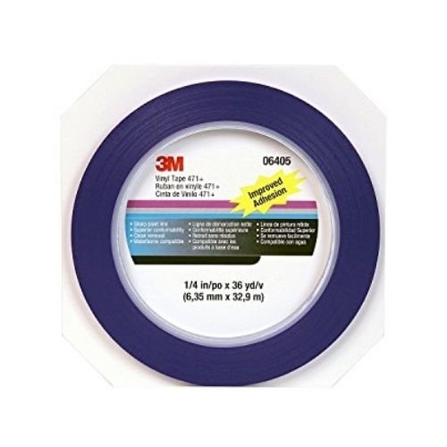 3M Scotch® 1/4 in Fine Line Purple Masking Tape #06405, 36 yd Roll - VirtuColor Supply