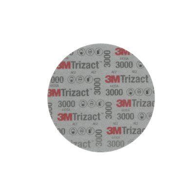 3M Trizact 3" Foam Abrasive Disc, 3000 Grit, Box of 15 - VirtuColor Supply