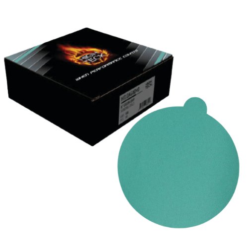 6 Inch 120 Grit Green PSA Sanding Disc, 50 pk, High Teck - VirtuColor Supply