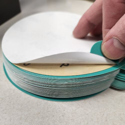 6 Inch 800 Grit Green PSA Sanding Disc, 50 pk, High Teck* - VirtuColor Supply