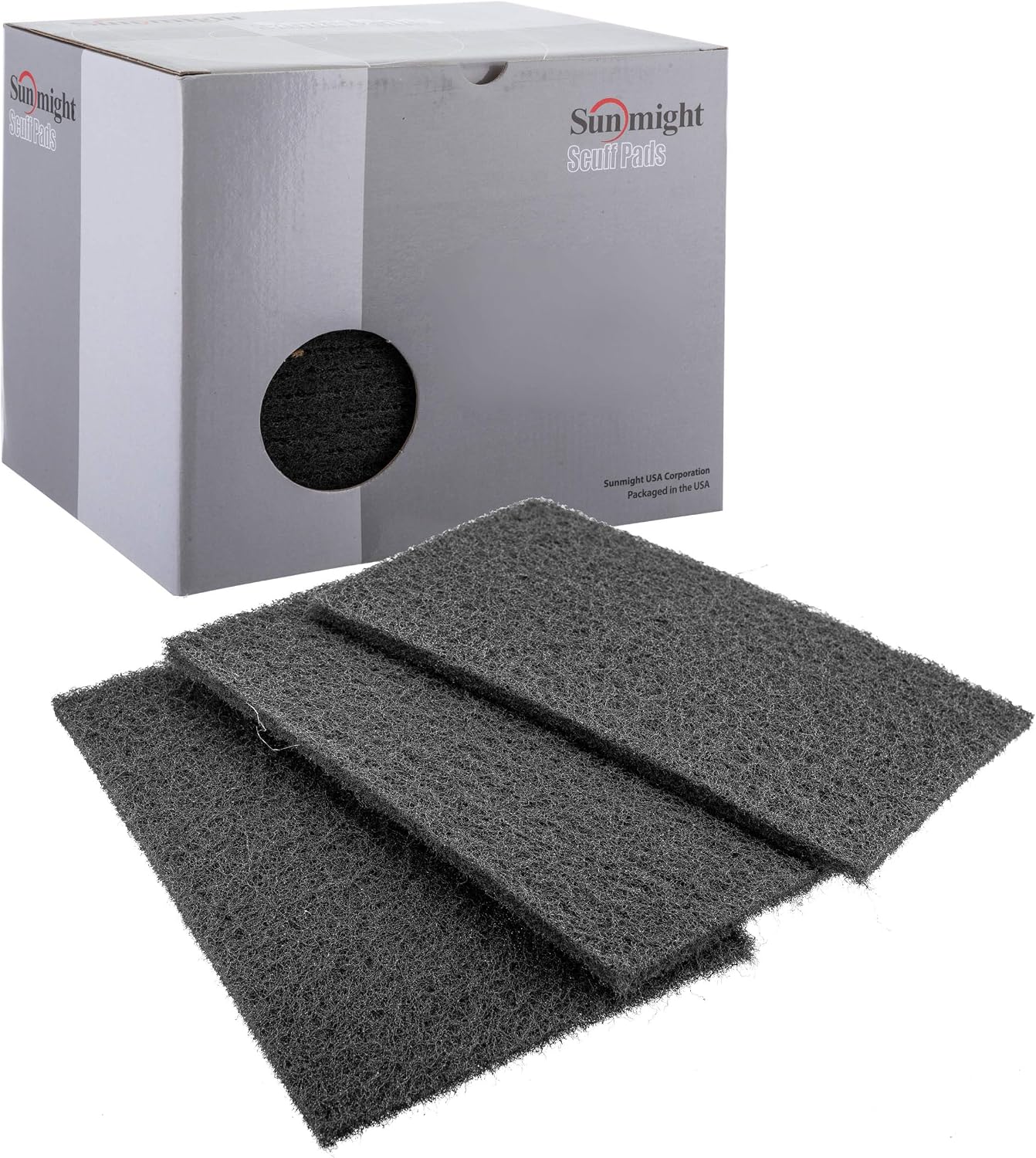Sunmight 6" x 9" Scuff Pad, Gray, 20pk