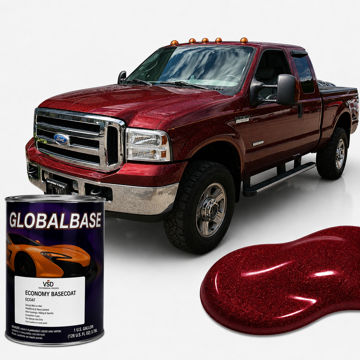 Ford FL Toreador Red Economy Automotive Paint, Gallon