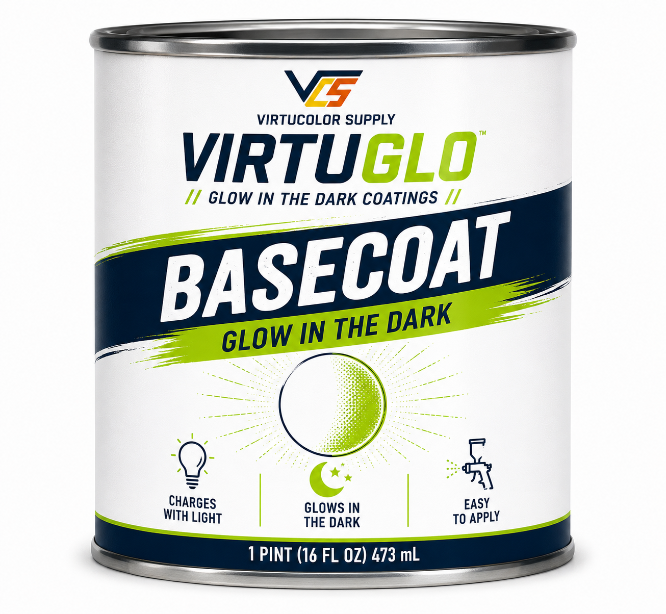 VirtuGlo Aurora Pink Basecoat Glow In The Dark Paint