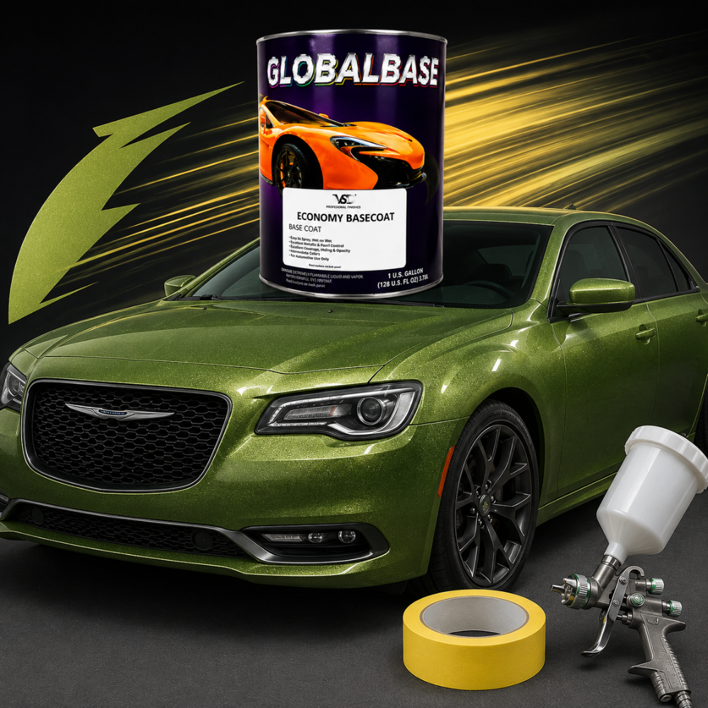 Chrysler PGE Green With Envy Economy Automotive Paint, Gallon