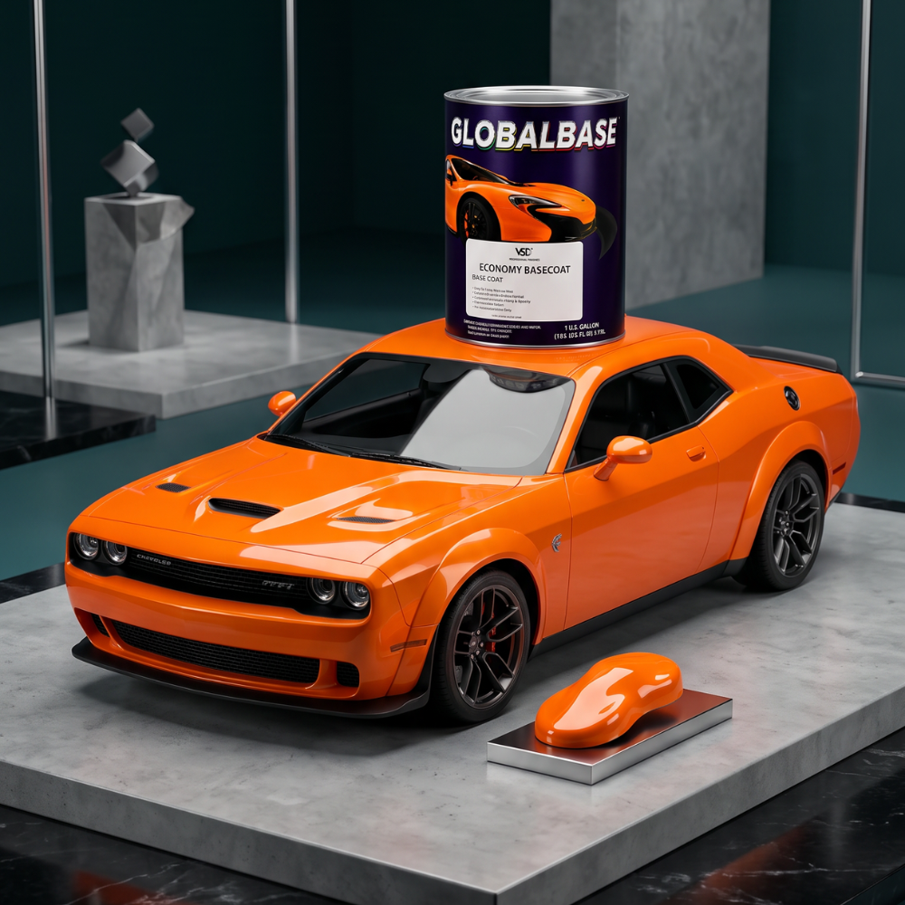 Chrysler PL4 Crush Orange Economy Automotive Paint, Gallon