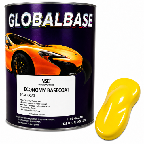 GM Code 52 Corvette Yellow Economy Automotive Paint, Gallon