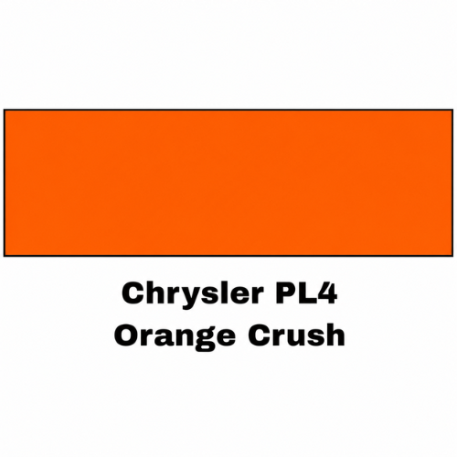 Chrysler PL4 Crush Orange Economy Automotive Paint, Gallon
