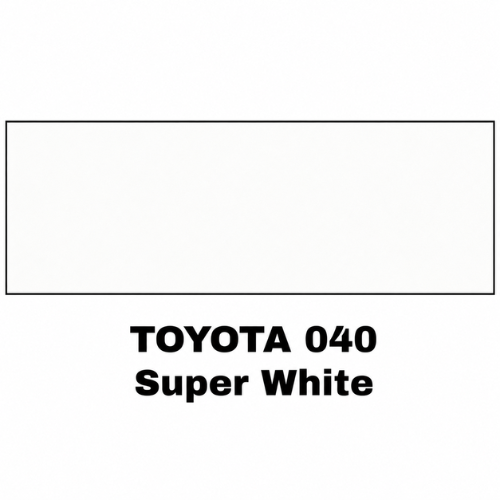 Toyota 040 Super White Economy Automotive Paint, Gallon