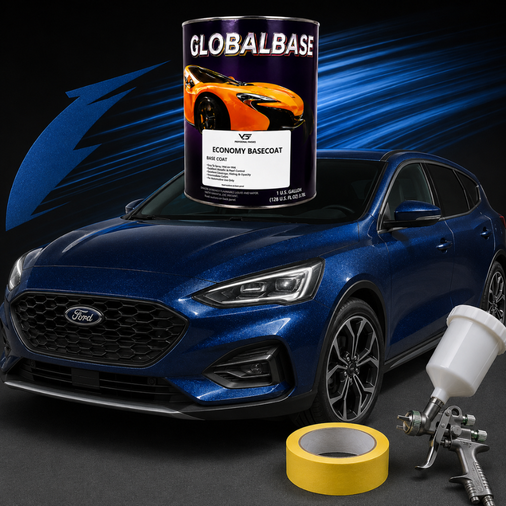 Ford DX Dark Blue Pearl Economy Automotive Paint, Gallon