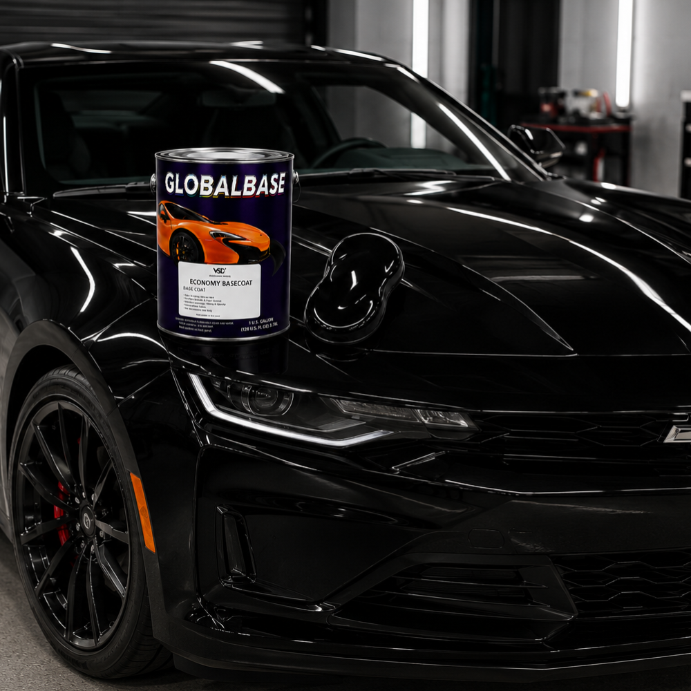 GM 8555 Black Economy Automotive Paint, Gallon
