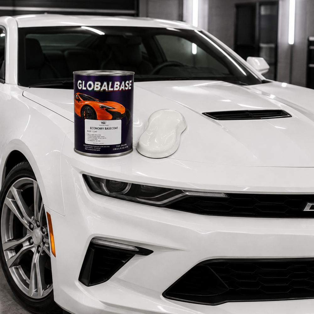 GM 8624 Frost White Economy Automotive Paint, Gallon