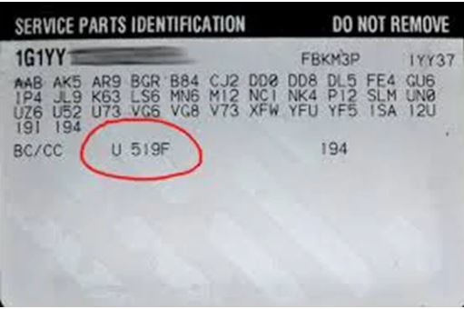 Pontiac – Located on trunk and trunk lid.