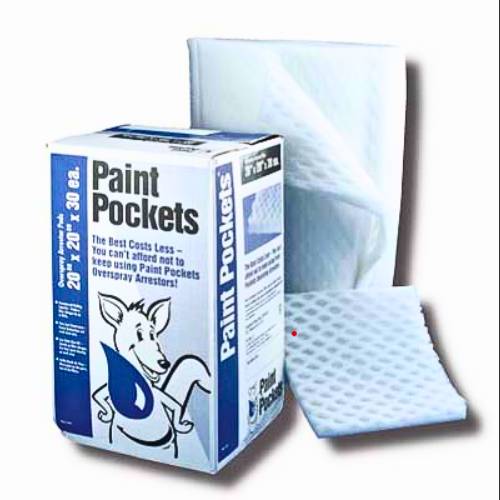 AFC PK2020 Paint Pocket Booth Filter, 20x20x1.5 in, Case of 30 - VirtuColor Supply