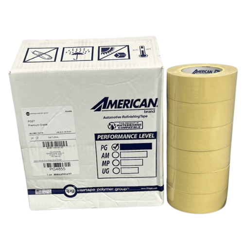 American PG27 2" High Temp Beige Masking Tape, Case of 24 Rolls