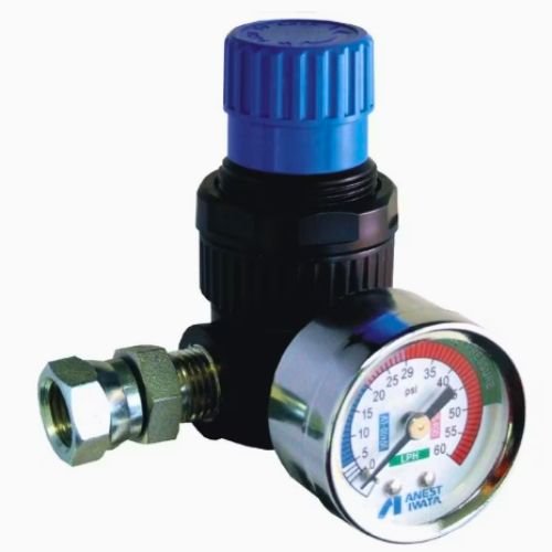 ANEST IWATA 8131B 1/4 in Adjustable Air Flow Regulator - VirtuColor Supply