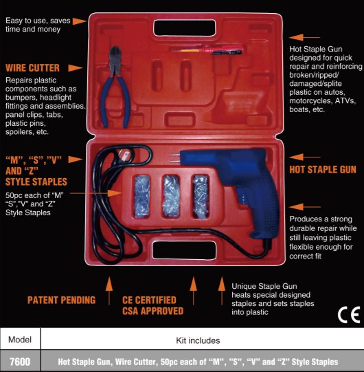 Astro Pneumatic® 7600 Hot Staple Gun Kit - VirtuColor Supply