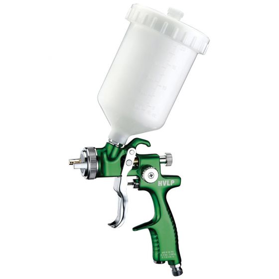 Astro Pneumatic® EuroPro EUROHV103 Forged HVLP Spray Gun, 1.3 mm Nozzle, 600 mL Container - VirtuColor Supply