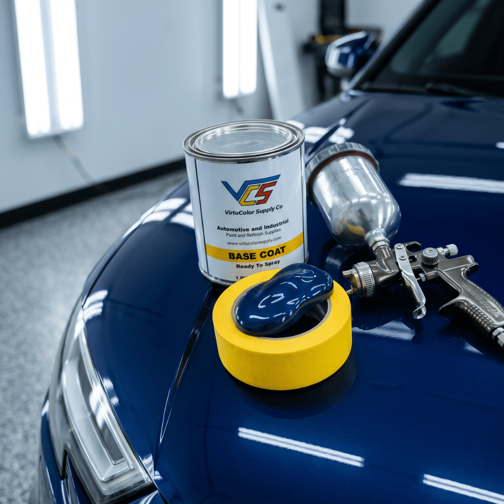 Audi LX5H Navarra Blue Metallic Low VOC Basecoat Paint