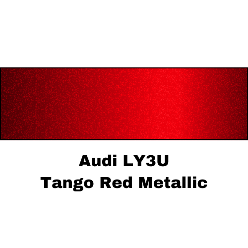Audi LY3U Tango Red Metallic Low VOC Basecoat Paint