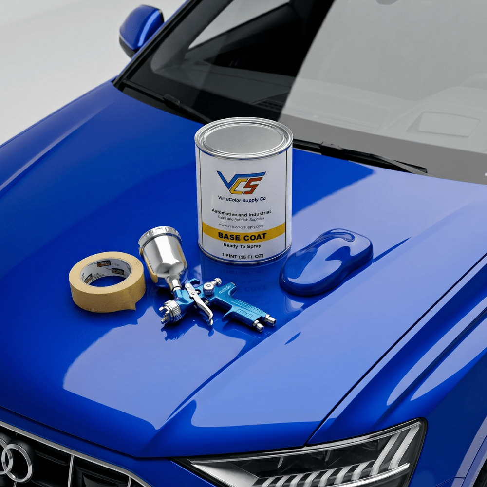 Audi LY5Q Sepang Blue (Pearl/Metallic) Low VOC Basecoat Paint