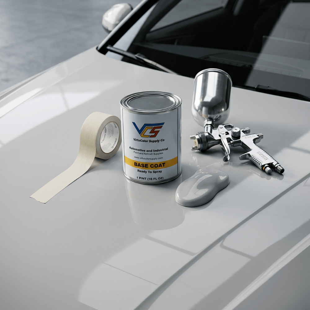 Audi LY7F Suzuka Gray Metallic Low VOC Basecoat Paint