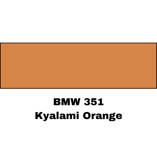 BMW 351 Kyalami Orange Low VOC Basecoat Paint