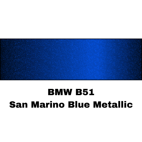 BMW B51 San Marino Blue Metallic Low VOC Basecoat Paint