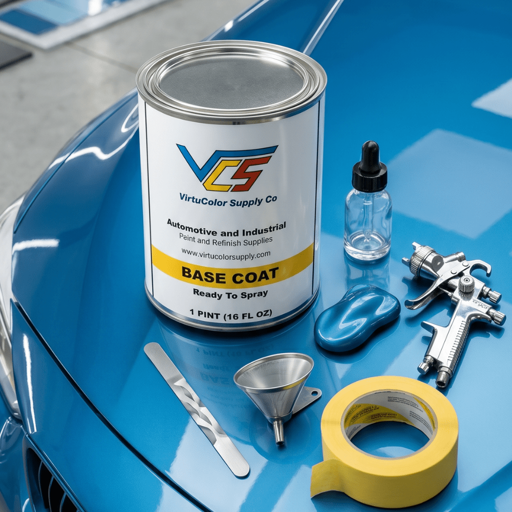 BMW B68 Yas Marina Blue Metallic Low VOC Basecoat Paint